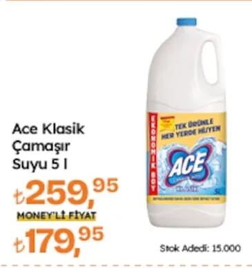 Ace Klasik Çamaşır Suyu 5 I