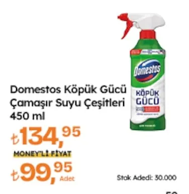 Domestos Köpük Gücü Çamaşır Suyu Çeşitleri 450 Ml