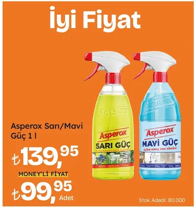 Asperox Sarı/Mavi Güç 1 L