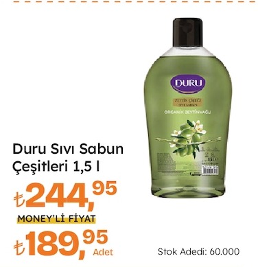 Duru Sıvı Sabun Çeşitleri 1,5 L