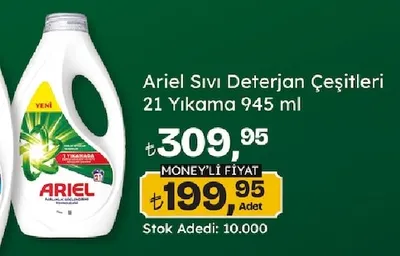 Ariel Sıvı Deterjan Çeşitleri 21 Yıkama 945 Ml