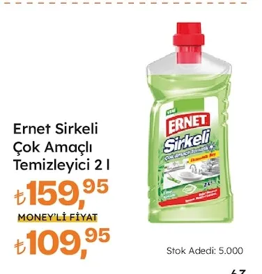 Ernet Sirkeli Çok Amaçlı Temizleyici 2 L