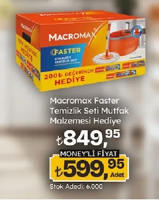 Macromax Faster Temizlik Seti Mutfak Malzemesi Hediye
