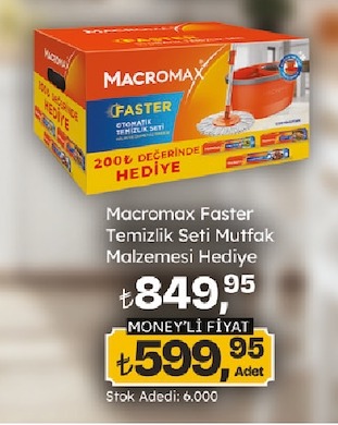 Macromax Faster Temizlik Seti Mutfak Malzemesi Hediye