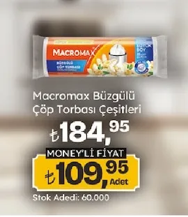 Macromax Büzgülü Çöp Torbası Çeşitleri