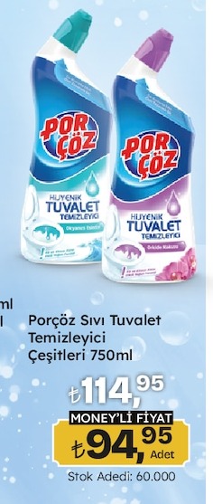 Porçöz Sıvı Tuvalet Temizleyici Çeşitleri 750Ml