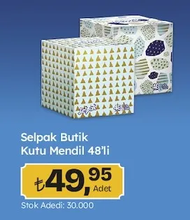 Selpak Butik Kutu Mendil 48'Li