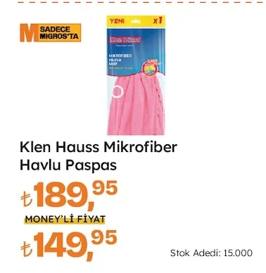 Klen Hauss Mikrofiber Havlu Paspas