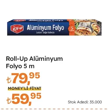 Roll-Up Alüminyum Folyo 5 M