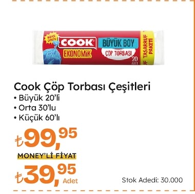 Cook Çöp Torbası Çeşitleri