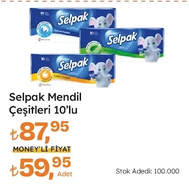 Selpak Mendil Çeşitleri 10'Lu