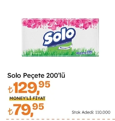 Solo Peçete 200'Lü