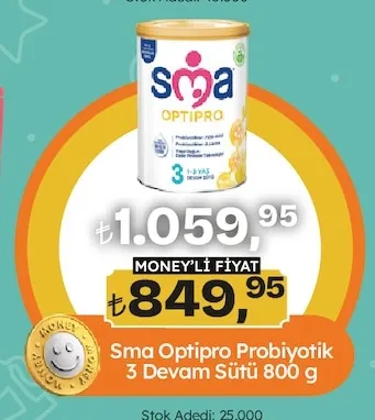 Sma Optipro Probiyotik 3 Devam Sütü 800 G