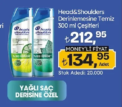 Head&Shoulders Derinlemesine Temiz 300 Ml Çeşitleri