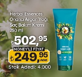 Herbal Essences Onarıcı Argan Yağı Saç Bakım Kremi 250 Ml