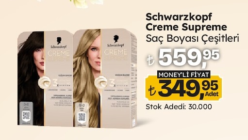Schwarzkopf Creme Supreme Saç Boyası Çeşitleri