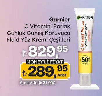 Garnier C Vitamini Parlak Günlük Güneş Koruyucu Fluid Yüz Kremi Çeşitleri