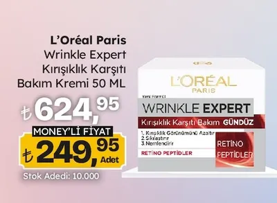 L'Oréal Paris Wrinkle Expert Kırışıklık Karşıtı Bakım Kremi 50 Ml