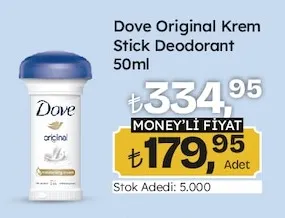 Dove Original Krem Stick Deodorant 50Ml