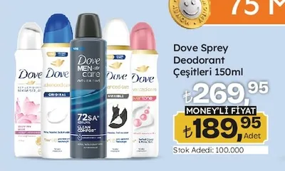 Dove Sprey Deodorant Çeşitleri 150Ml