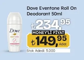 Dove Eventone Roll On Deodorant 50Ml
