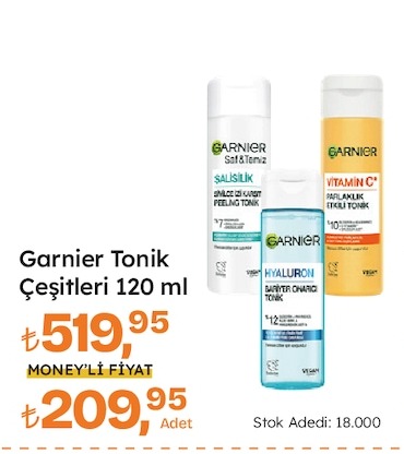 Garnier Tonik Çeşitleri 120 Ml