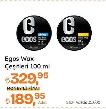Egos Wax Çeşitleri 100 Ml