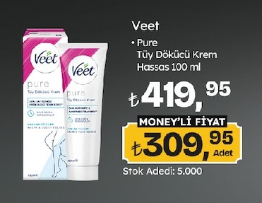 Veet Pure Tüy Dökücü Krem Hassas 100 Ml