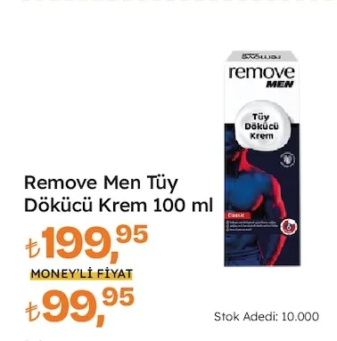 Remove Men Tüy Dökücü Krem 100 Ml