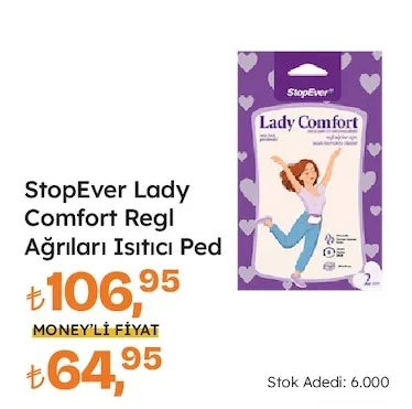 Stopever Lady Comfort Regl Ağrıları Isıtıcı Ped