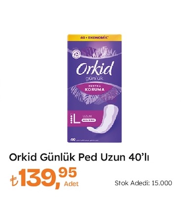 Orkid Günlük Ped Uzun 40'Lı