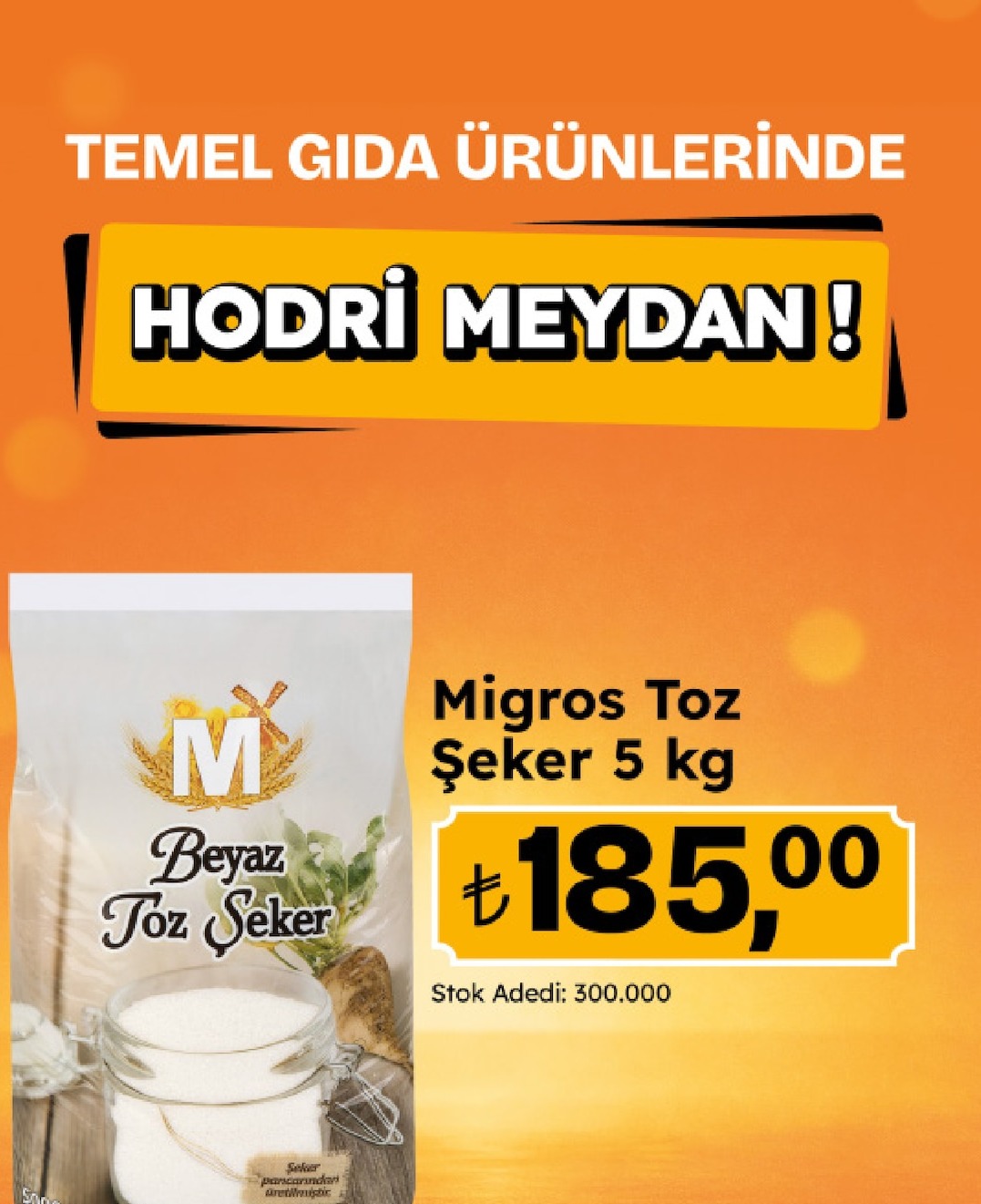 Migros Toz Şeker 5 Kg