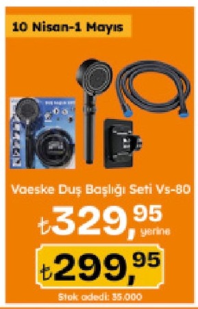 Vaeske Duş Başlığı Seti Vs-80