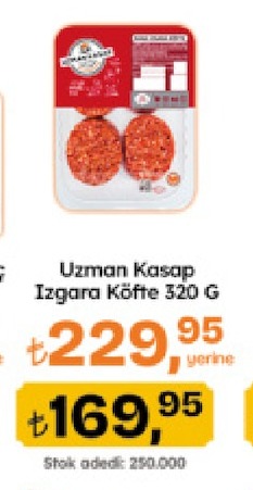 Uzman Kasap Izgara Köfte 320 G