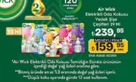 Air Wick Elektrikli Oda Kokusu Yedek Şişe Çeşitleri 19 Ml