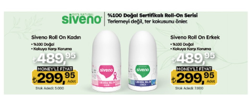 Siveno Roll On Kadın