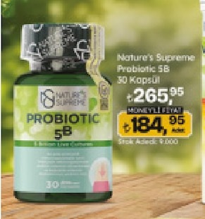 Nature'S Supreme Probiotic 5B 30 Kapsül