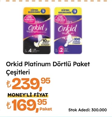 Orkid Platinum Dörtlü Paket Çeşitleri