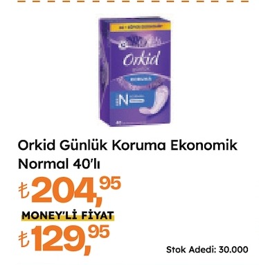 Orkid Günlük Koruma Ekonomik Normal 40'Lı