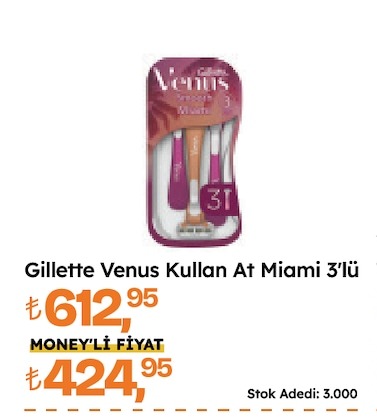 Gillette Venus Kullan At Miami 3'Lü