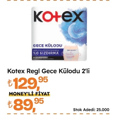 Kotex Regl Gece Külodu 2'Li