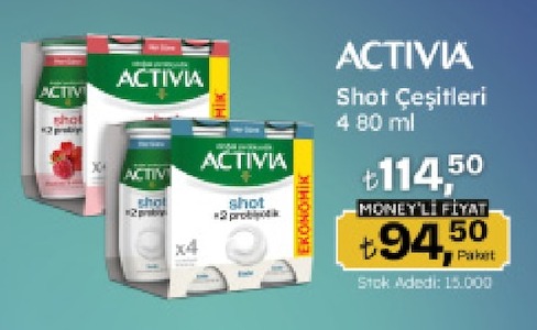 Activia Shot Çeşitleri 4 80 Ml