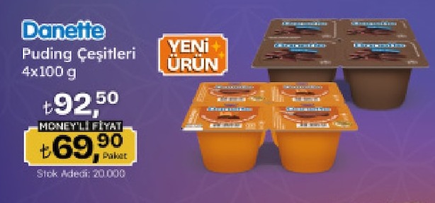 Danette Puding Çeşitleri 4X100 G