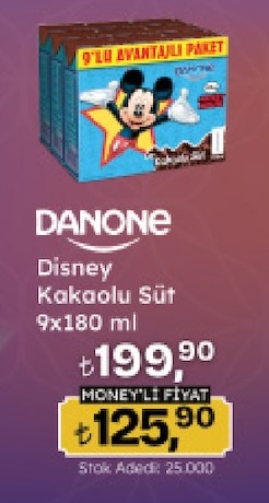 Danone Disney Kakaolu Süt 9X180 Ml