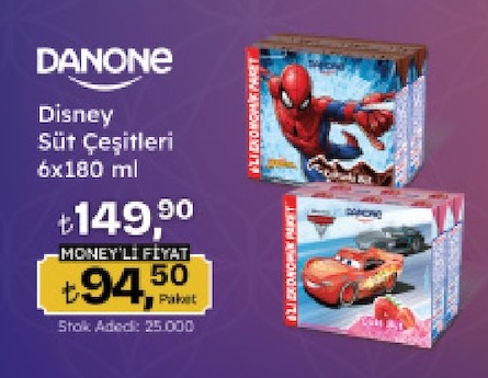 Danone Disney Süt Çeşitleri 6X180 Ml