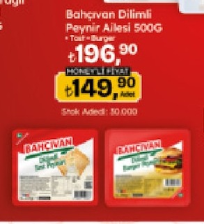 Bahçıvan Dilimli Peynir Ailesi 500G