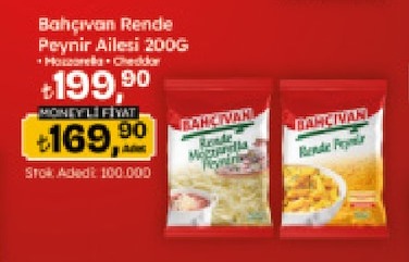 Bahçıvan Rende Peynir Ailesi 200G