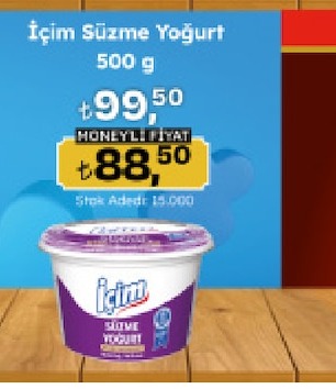Içim Süzme Yoğurt 500 G