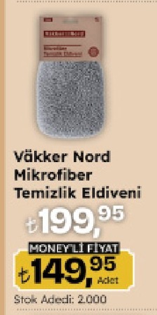 Väkker Nord Mikrofiber Temizlik Eldiveni