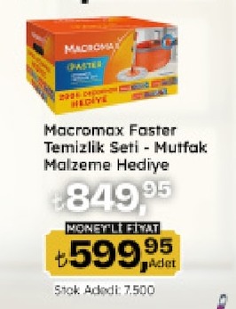 Macromax Faster Temizlik Seti - Mutfak Malzeme Hediye